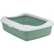 Litiera Pentru Pisici, Trixie, Classic, Cu Rama, 37x15x48 cm, Verde Salvie/Alb, 40185