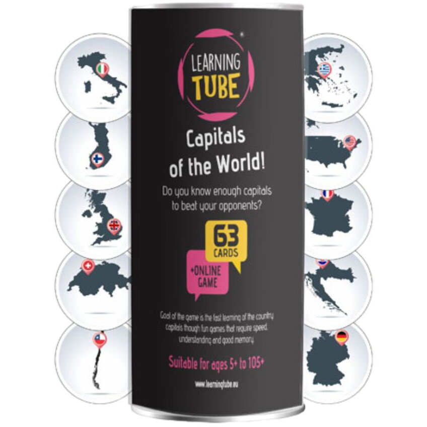 Joc educativ Learning Tube® - Capitalele lumii