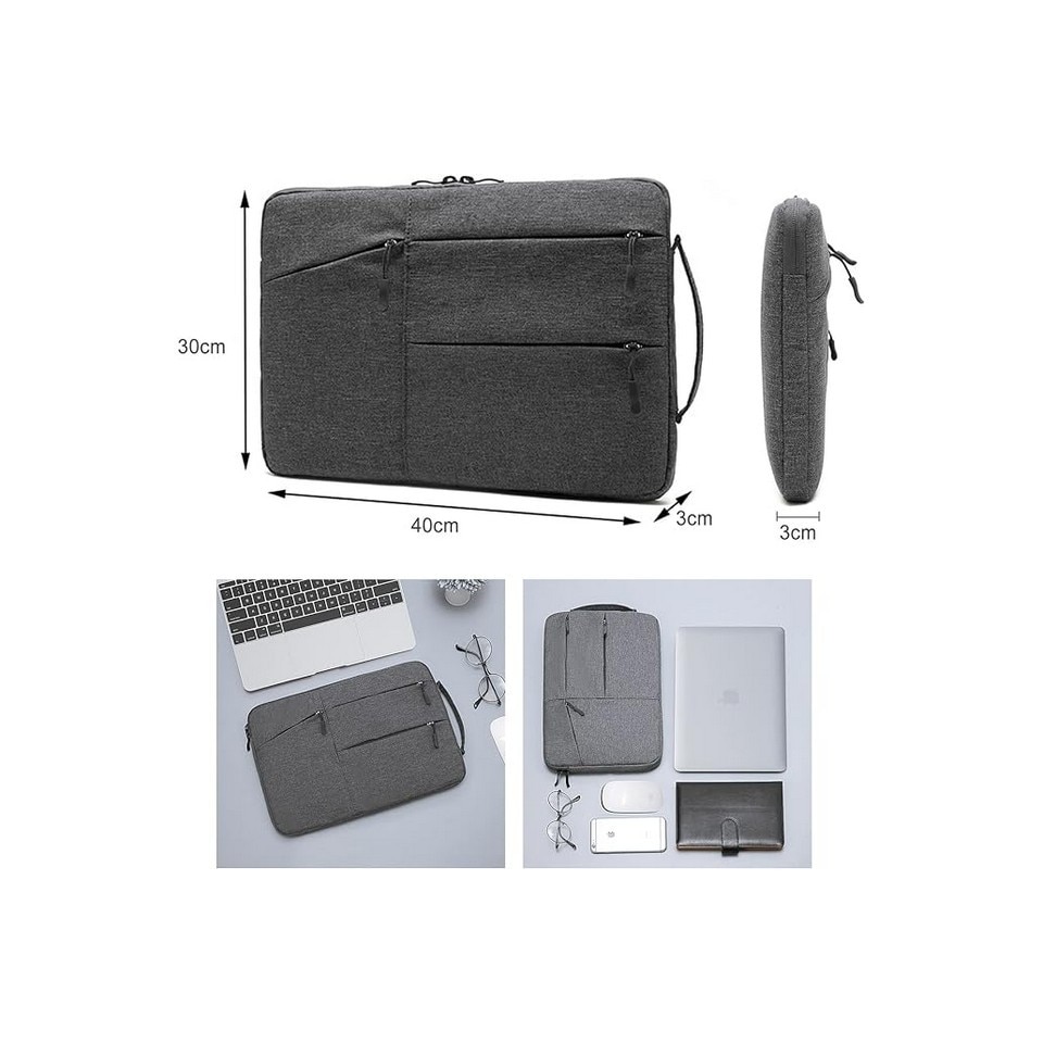 Geanta Laptop stil husa, 15.6 inch IWTTWY, gri