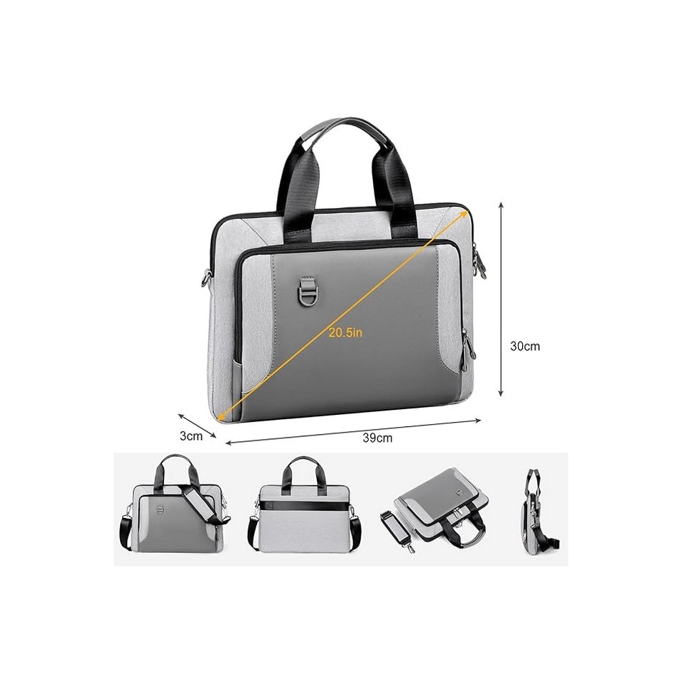 Geanta Laptop de umar, 15.6 Inch - 39 x 30 x 3 cm, IWTTWY, gri