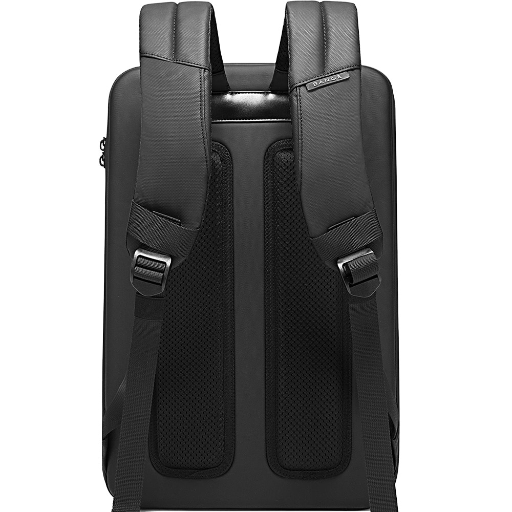 Rucsac laptop 15.6 inch, carcasa tare, material rezistent la apa, lacat TSA, deschidere ampla, calitate premium, BANGE, BG22092BK, Negru