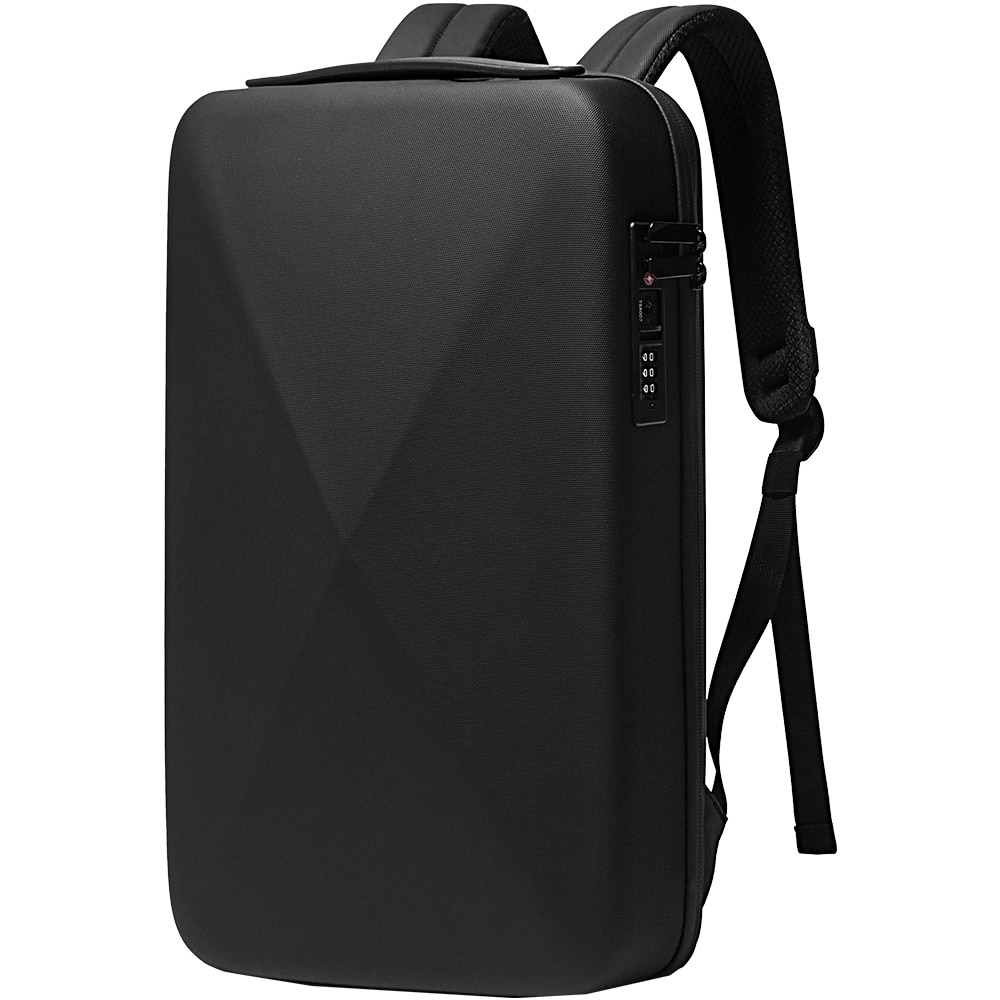 Rucsac laptop 15.6 inch, carcasa tare, material rezistent la apa, lacat TSA, deschidere ampla, calitate premium, BANGE, BG22092BK, Negru