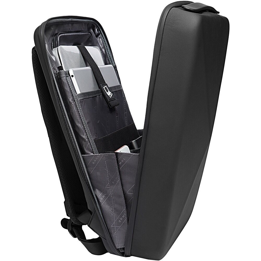 Rucsac laptop 15.6 inch, carcasa tare, material rezistent la apa, lacat TSA, deschidere ampla, calitate premium, BANGE, BG22092BK, Negru