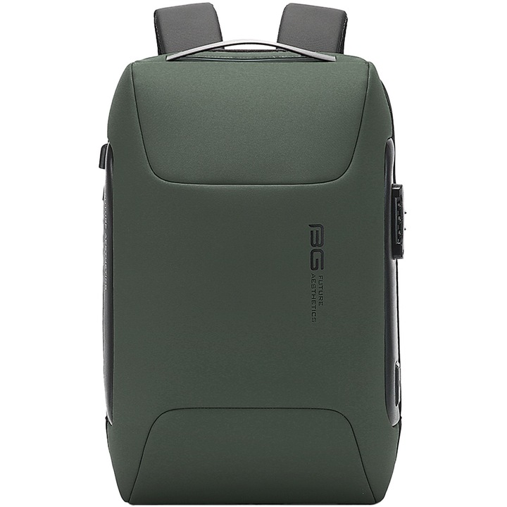 Rucsac pentru barbati, Multifuncional, compartiment laptop, Antifurt, BANGE BG7216GN Verde