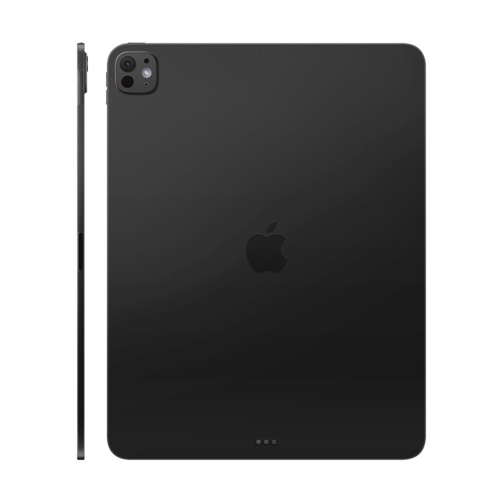 Folie de protectie pentru iPad Pro 13" (2024), Colectia Unique, Skin Spate cu laterale unite, Mat Negru