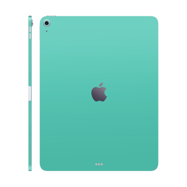 Folie de protectie pentru iPad Air 13" (2024), Colectia Unique, Skin Spate cu laterale unite, Mat Verde Menta