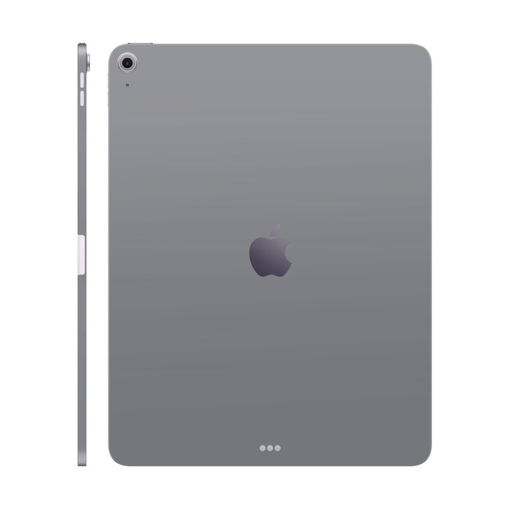 Folie de protectie pentru iPad Air 13" (2024), Colectia Unique, Skin Spate cu laterale unite, Mat Gri