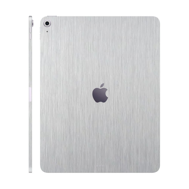 Folie de protectie pentru iPad Air 13" (2024), Colectia Elegans, Skin Spate cu laterale unite, Metalic Gri