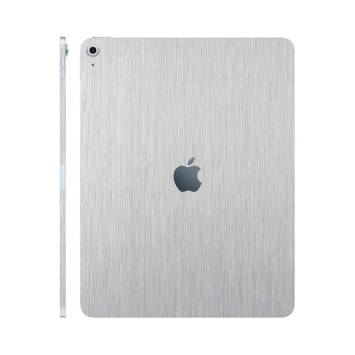 Folie de protectie pentru iPad Air 11" (2024), Colectia Elegans, Skin Spate cu laterale unite, Metalic Gri