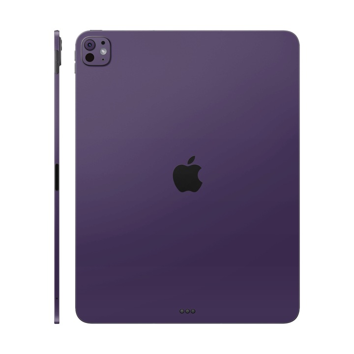 Folie de protectie pentru iPad Pro 13" (2024), Colectia Unique, Skin Spate cu laterale separate, Mat Mov