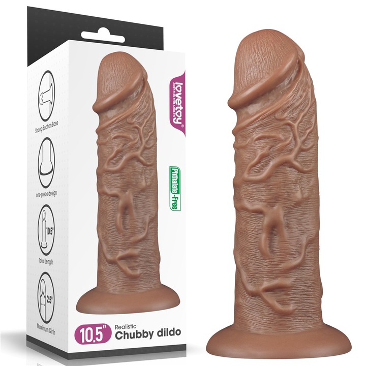 Дилдо LoveToy, 26.5 см, Реалистичен
