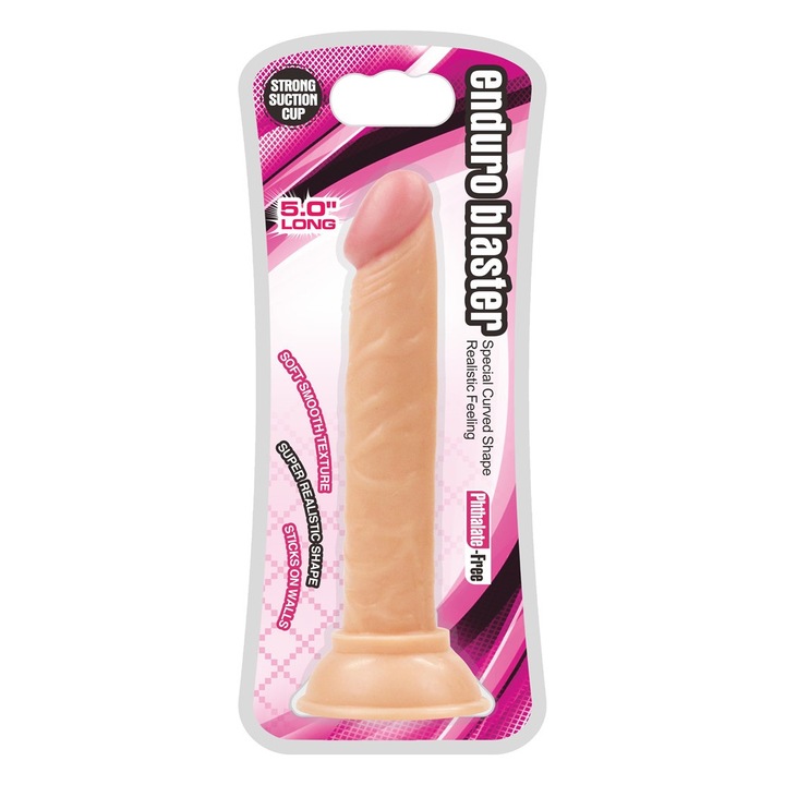 Dildo Realist din PVC – 15 cm, Moale, Flexibil, Ventuza Puternica
