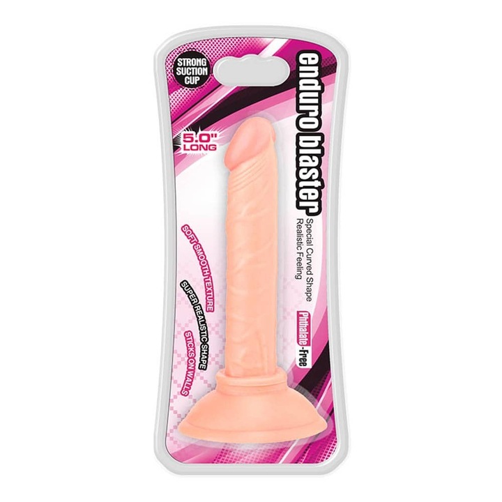 Dildo Enduro Blaster 5 инча, PVC, Водоустойчив