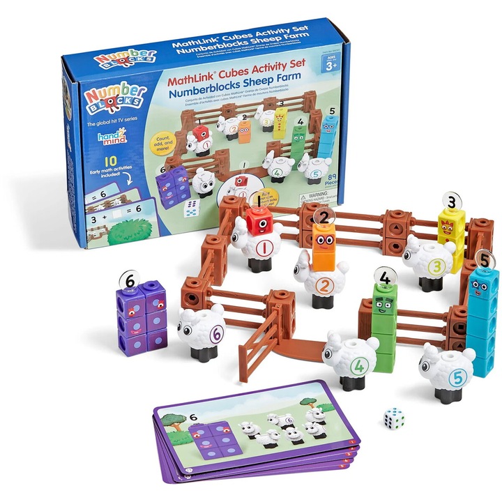Joc educativ MathLink®Cubes Numberblocks - Ferma oitelor Hand2Mind
