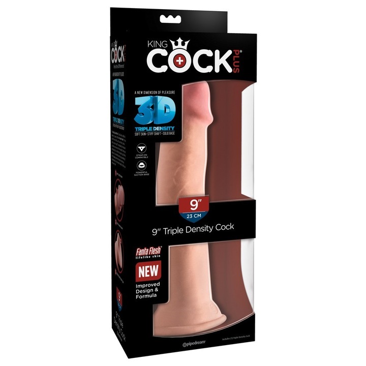 Dildo Realist, 26.7 cm, Suport Suction Cup