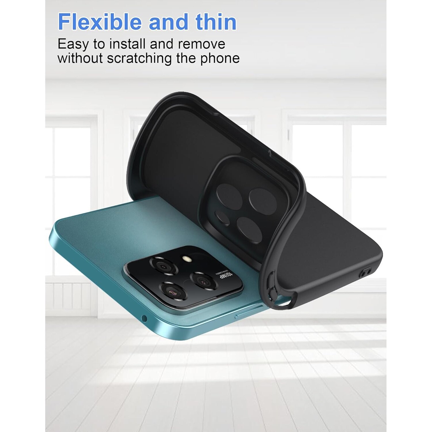 Husa pentru Honor 200 Lite Liquid Silicone subtire captusita cu microfibra anti amprenta protectie camera foto negru