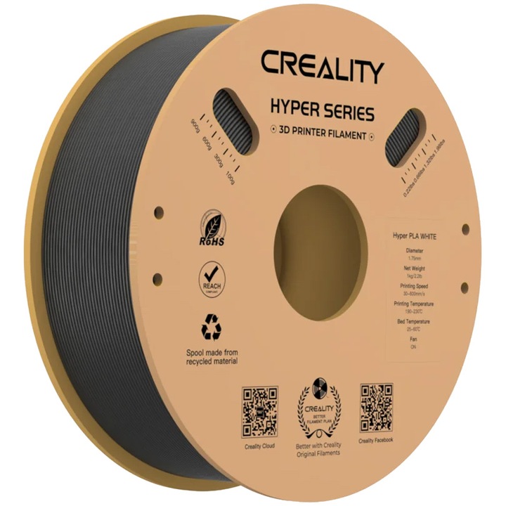 Filament 3D Creality HYPER-PLA BLACK