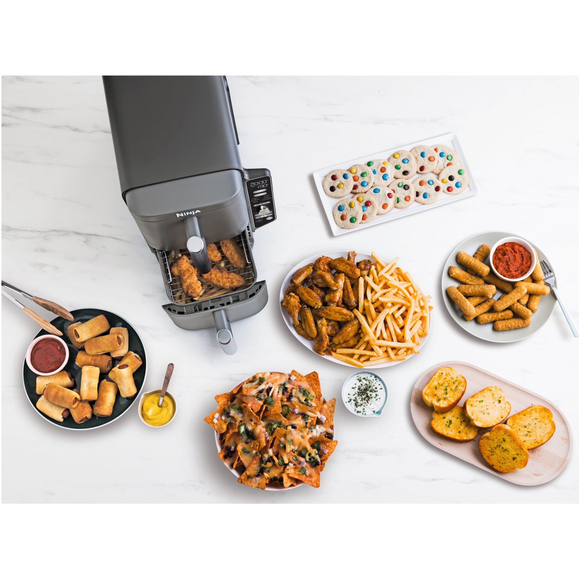 Ninja Double Stack XL, Forró levegős sütő, 2470 W, űrtartalom 9,5 liter ...