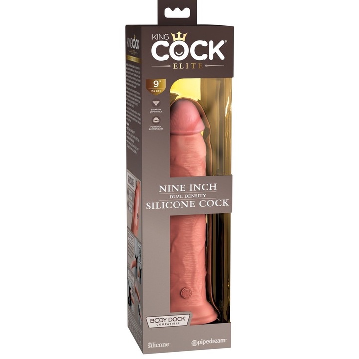 Dildo King Cock Elite, 24.8 cm, Silicon Dual Density