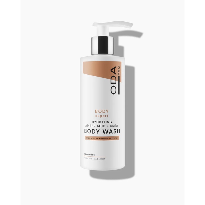 Gel de dus hidratant cu acid succinic si uree / Hydrating Amber Acid + Urea Body Wash – ODA PRO, 200 ml