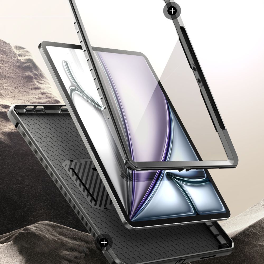 Carcasa Supcase Unicorn Beetle Pro compatibila cu iPad Air 6 13 inch, Protectie display, Negru