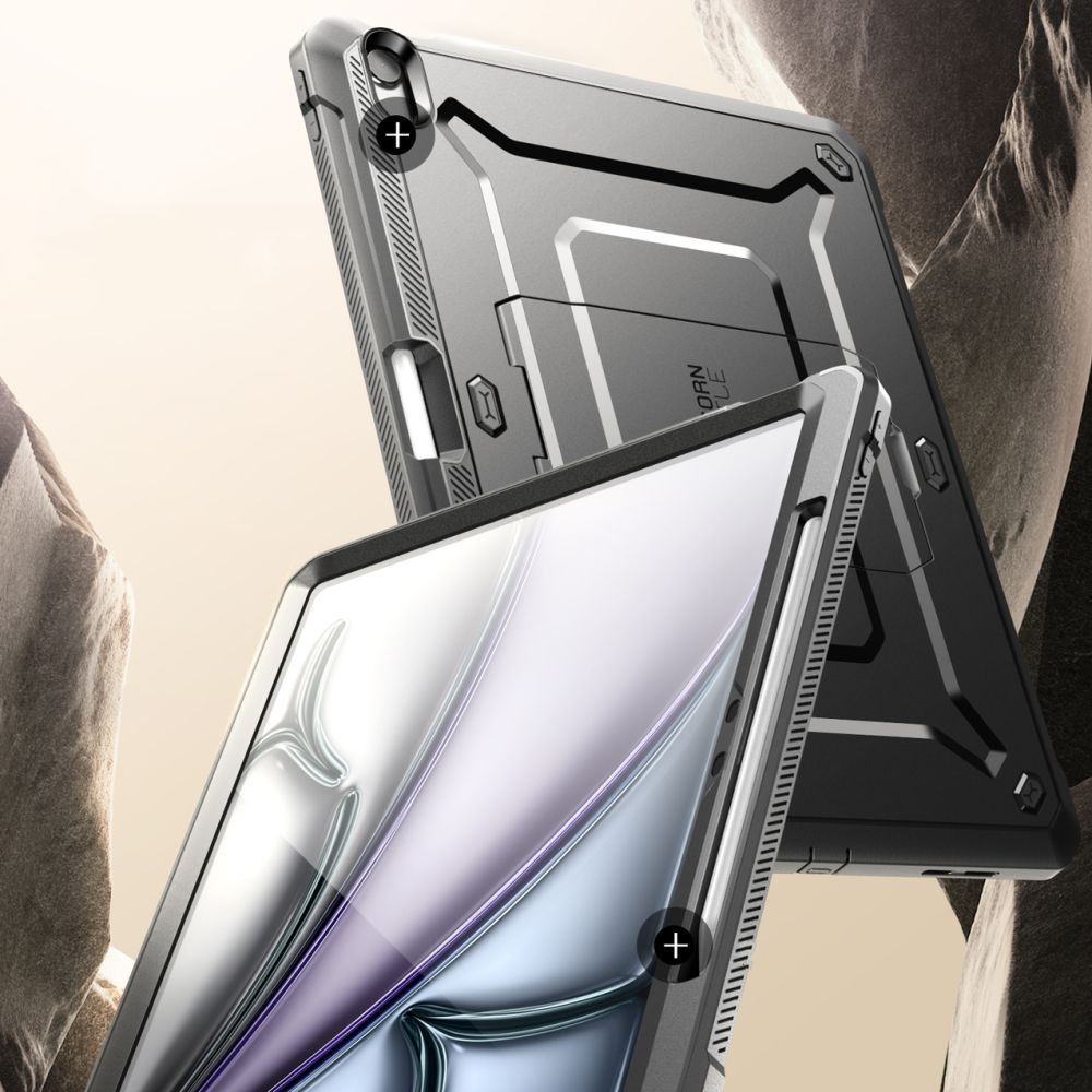 Carcasa Supcase Unicorn Beetle Pro compatibila cu iPad Air 6 13 inch, Protectie display, Negru