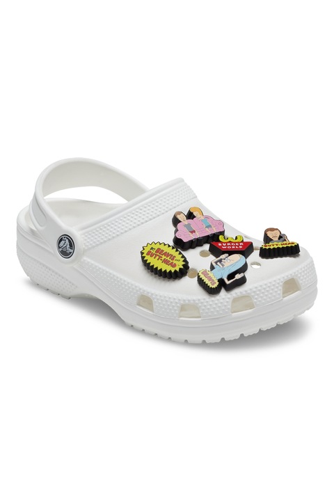 Crocs, Джибиц Beavis and Butt-Head Jibbitz™ - 5 броя, Пастелнорозов, Бледожълт, Аленочервен