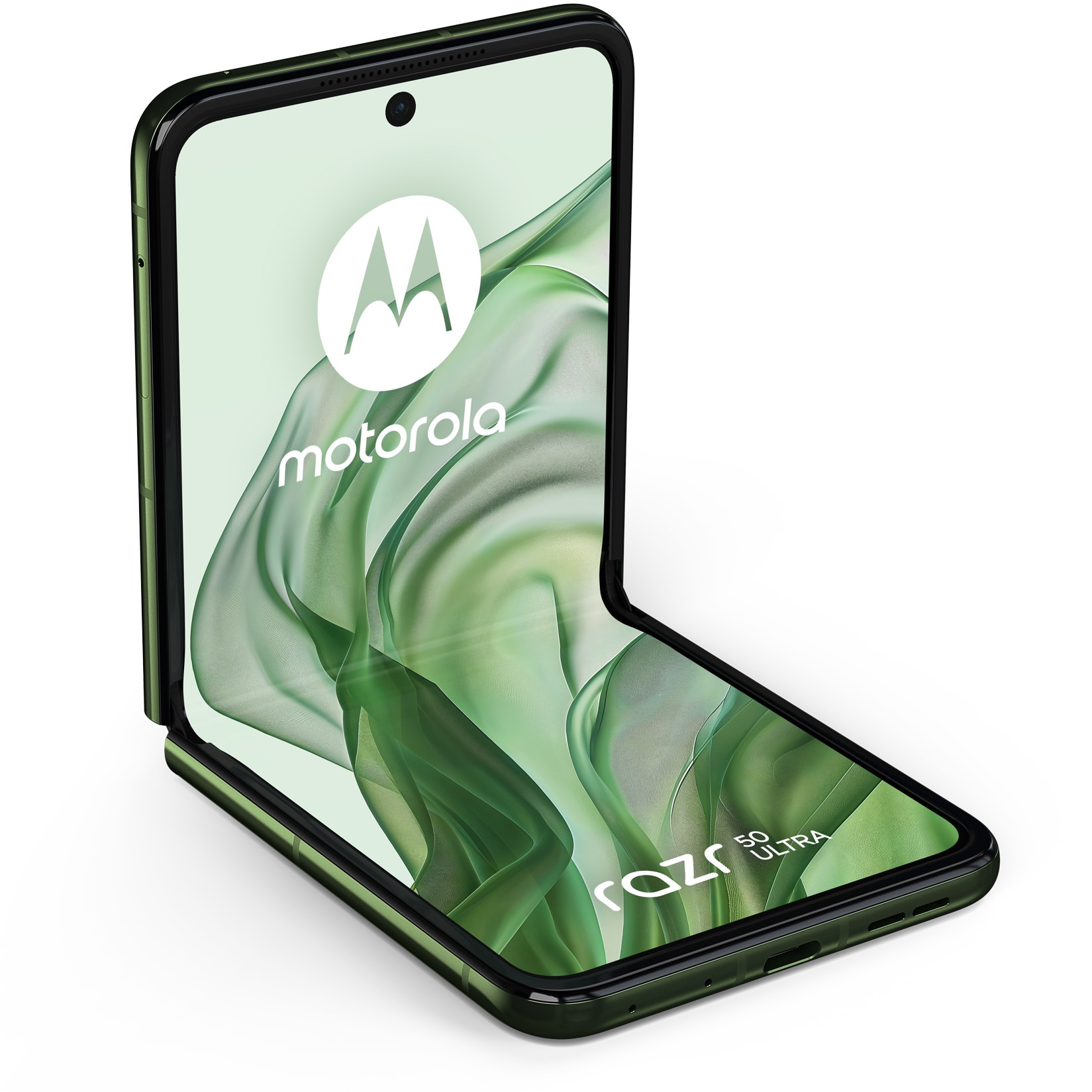 Telefon mobil Motorola Razr 50 ultra, Dual SIM, 12GB RAM, 512GB, 5G, Spring Green