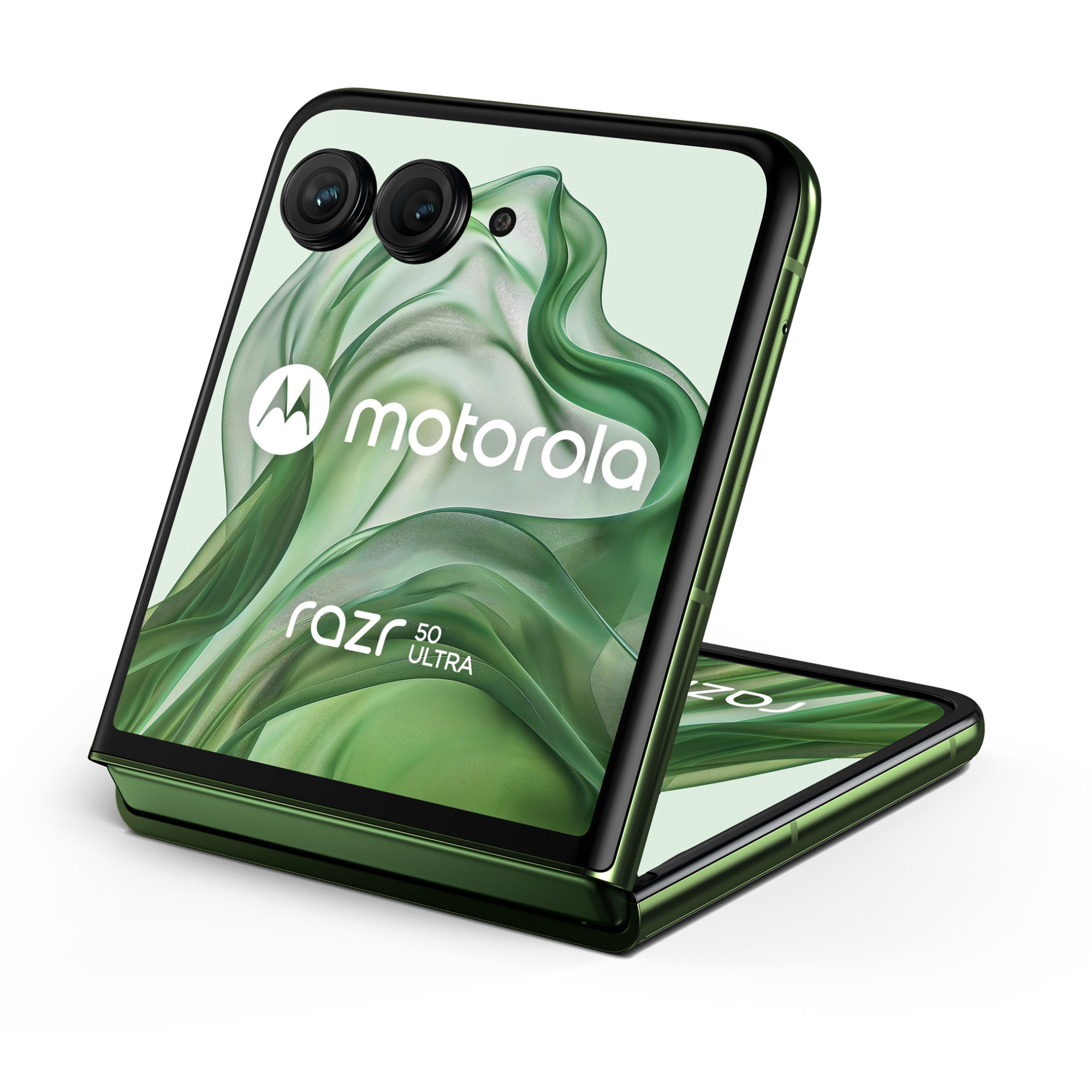 Telefon mobil Motorola Razr 50 ultra, Dual SIM, 12GB RAM, 512GB, 5G, Spring Green