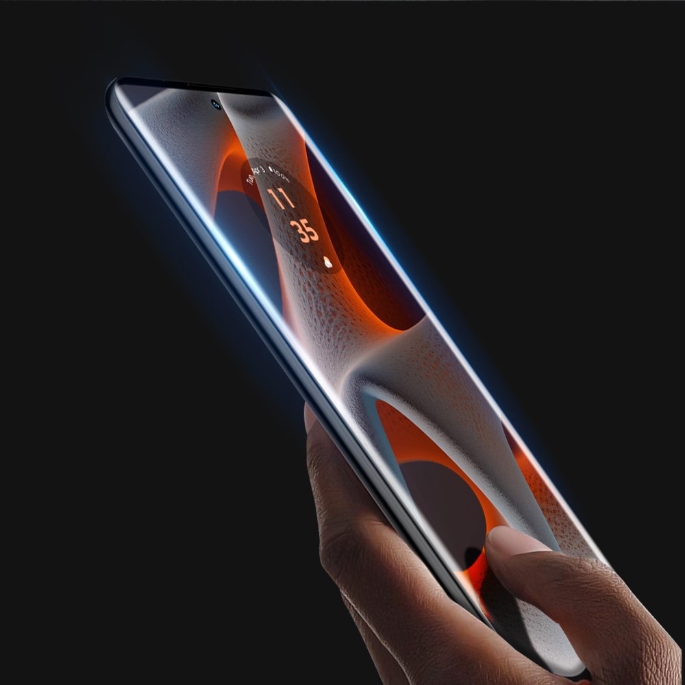 Folie din Sticla Securizata Curbata Top-notch 5D pentru Motorola Edge 50 Ultra, OPTIM SOLUTION, High Resolution, Nano-level Precision Design, Edge-to-Edge Cover, Color Vibrancy, Optical Grade Glass, Enhanced Clarity, Natural Visual Experience, Negru