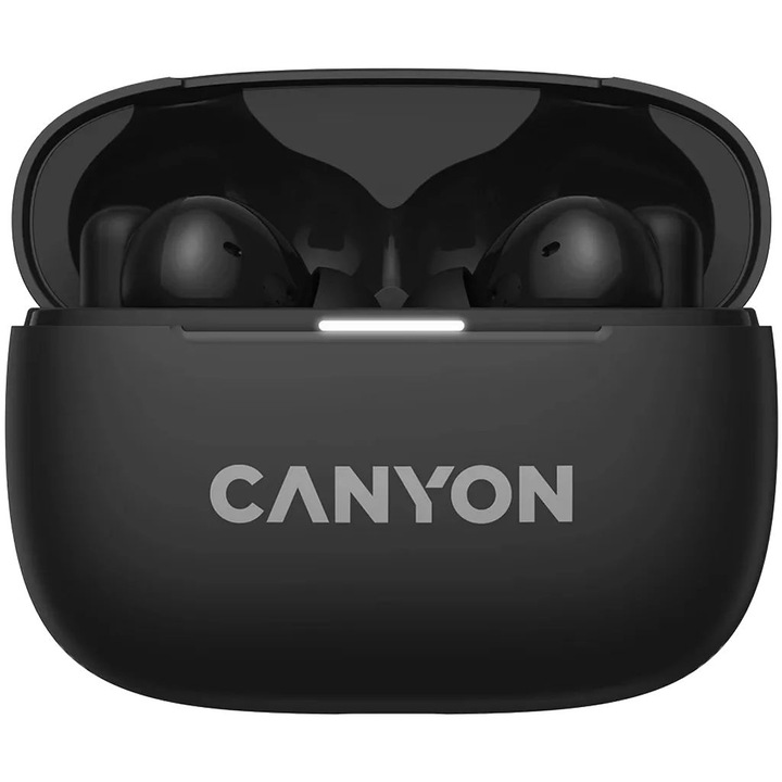 Casti Wireless Dare to listen, Bluetooth 5.1, Latenta scazuta, Control prin atingere, Sunet HD, Microfon, Rezistente la apa