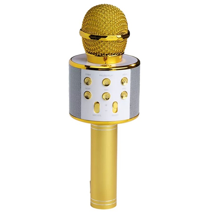Denver KMS-20GMK2 Microfon Karaoke Bluetooth Difuzor Aur, 111250000090, Microfon/Casti