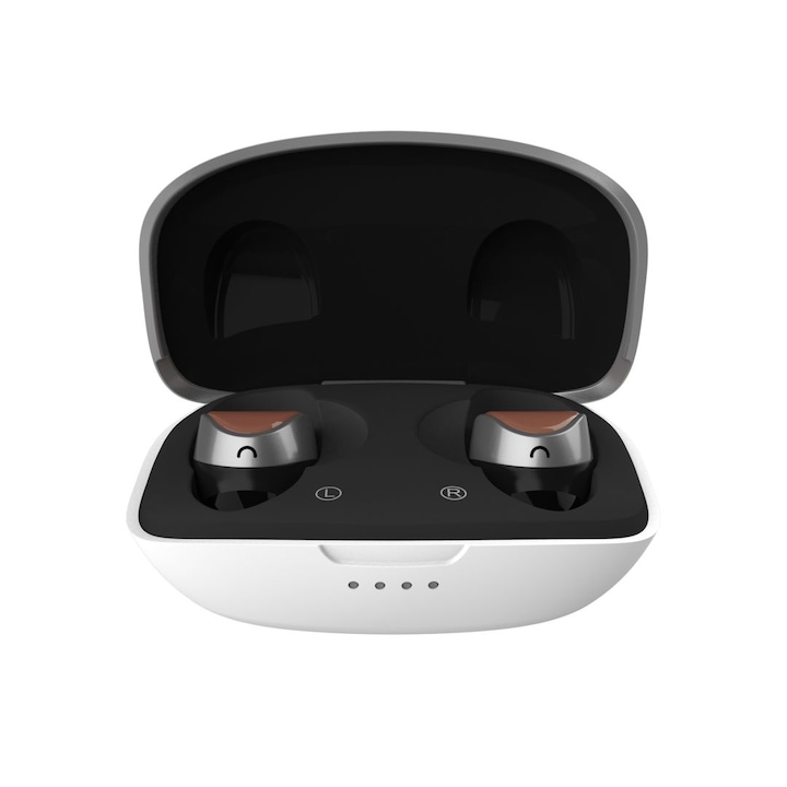 Casti Wireless MS Eos B710, Bluetooth, Microfon, Alb