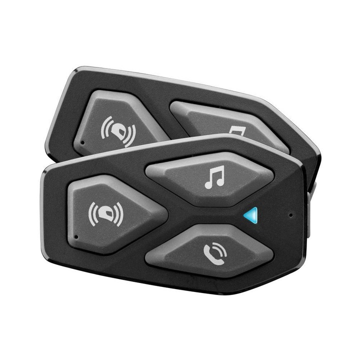 Set 2 Casti Bluetooth Interphone U-COM3 pentru casti inchise si deschise, negru