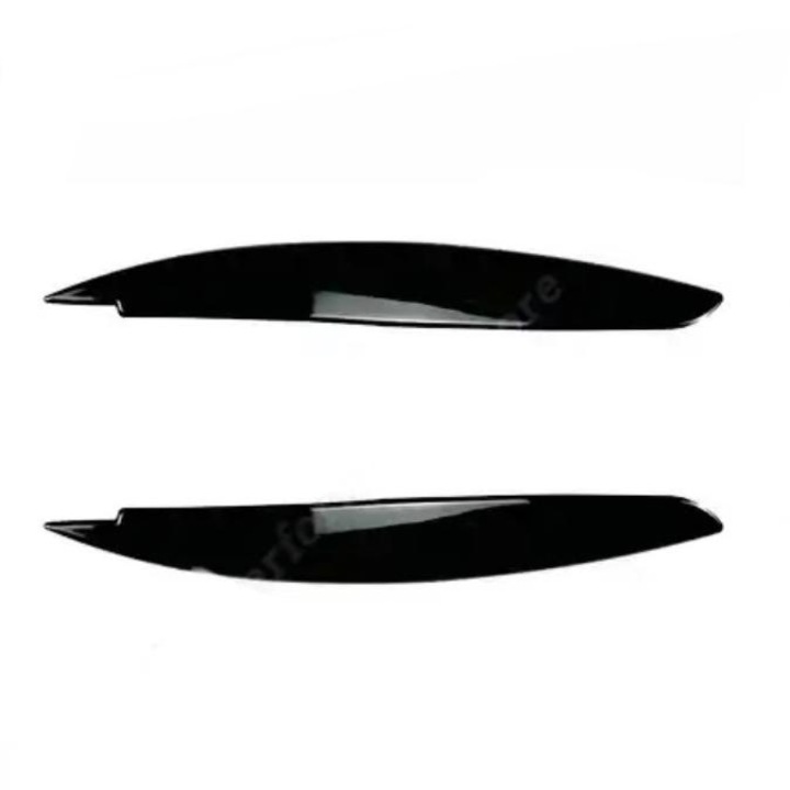 Комплект 2 Орнаменти за фарове BMW Series 1 E81 E82 E87 E88 2004-2014 г. Черен гланц