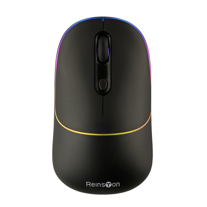 Egér Reinston KAMY47083 RGB fekete
