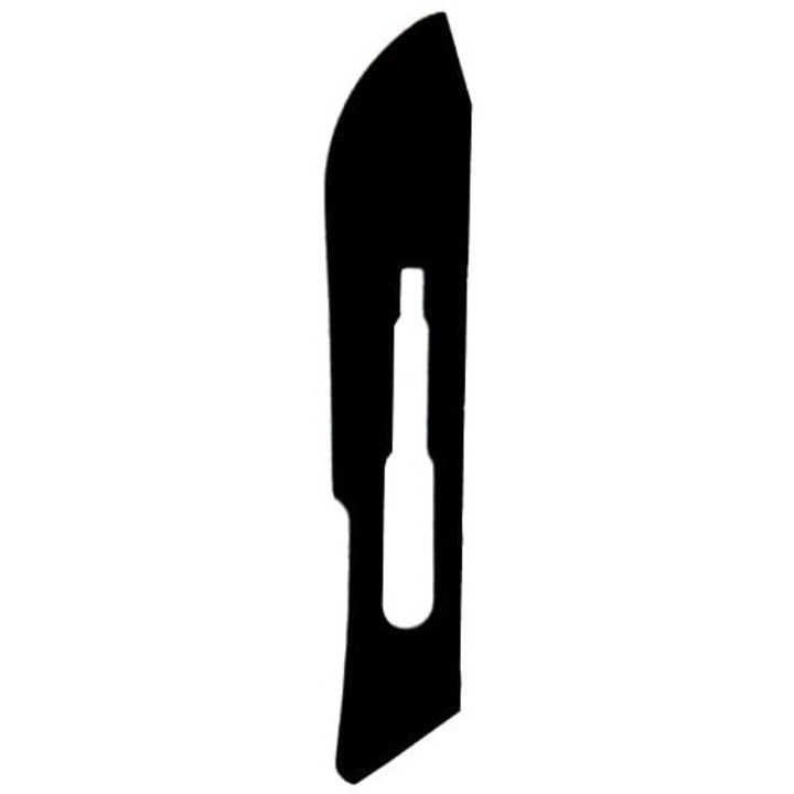 Комплект от 100 остриета за еднократна употреба Ratujesz, въглеродна стомана, бр. 21, стерилен, черен