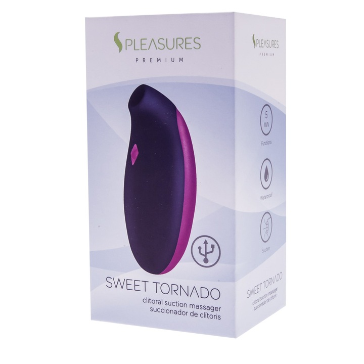 Vibrator STYMULATOR Sweet Tornado, submersibil, reincarcabil