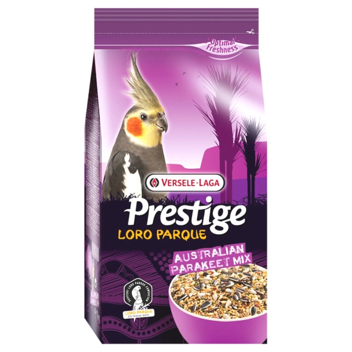 Hrana Versele-Laga Loro Parque Mix, pentru nimfe si papagali australieni, 1kg