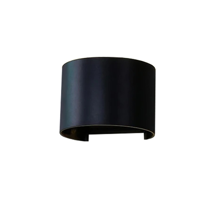 Intelligens, szabályozható fali lámpa LED 12W, WiFi, RGB, 3000K-6500K, IP65, 960lm, Tuya/SmartLife kompatibilis, Fekete