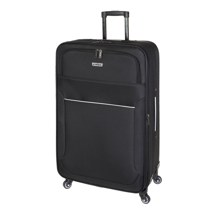 Troler extensibil mare Diplomat ZC 3004, poliester, 4 roti, 78 cm, negru