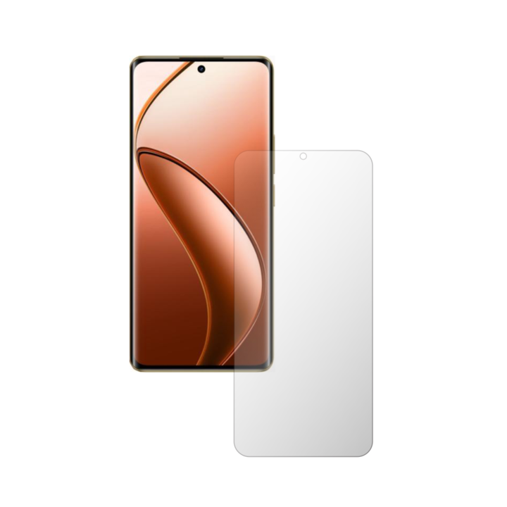 Комплект от 2X матово защитно фолио за екран iSkinz за Realme 12 Pro+ Plus - подходящ за калъф, невидим Skinz мат, анти-пръстови отпечатъци, анти-рефлекс, лепило и гъвкав матов силикон