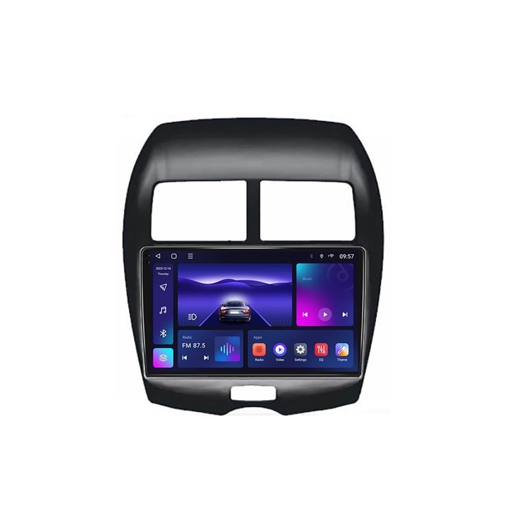 Dedikált navigáció QLED 2K képernyővel NaviMag 8 magos 2GHz 4+64GB Android Bluetooth Rádió GPS Vezeték nélküli Carplay SIM Slot 4G CITROEN C4 AIRCROSS