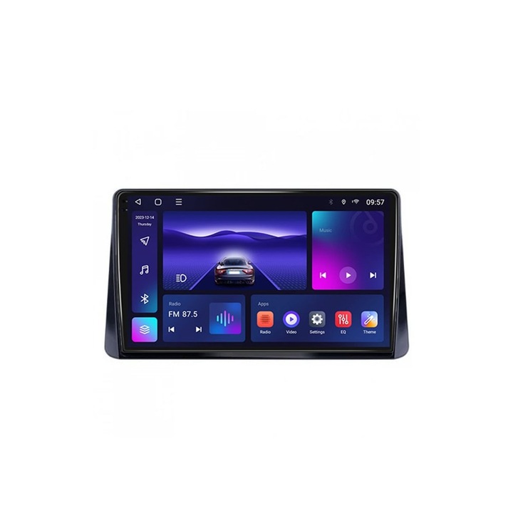 Navigatie dedicata cu ecran QLED 2K NaviMag 8-core 2GHz 4+64GB Android Bluetooth Radio GPS Wireless Carplay Slot SIM 4G Mitsubishi Eclipse Cross 2021-