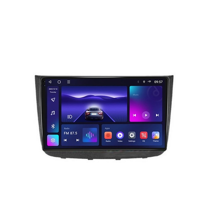 Navigatie dedicata cu ecran QLED 2K NaviMag 8-core 2GHz 4+64GB Android Bluetooth Radio GPS Wireless Carplay Slot SIM 4G Mercedes Viano 2003-2010