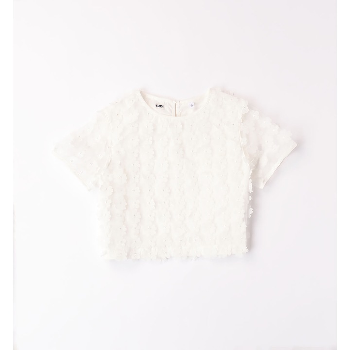 Tüll póló pattogatott kukoricával lányoknak, I Do, 4.8490, Fehér, Fehér