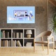 Tablou Canvas Crearea unui Design pe Calculator de Baiatul Imbracat in Albastru Atent cu Adidasi Portocalii 40x25CM