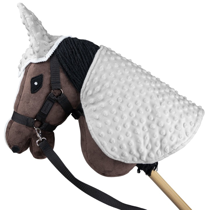 Set Accesorii Skippi casti pentru urechi pentru Hobby Horse, Froster, textil, gri