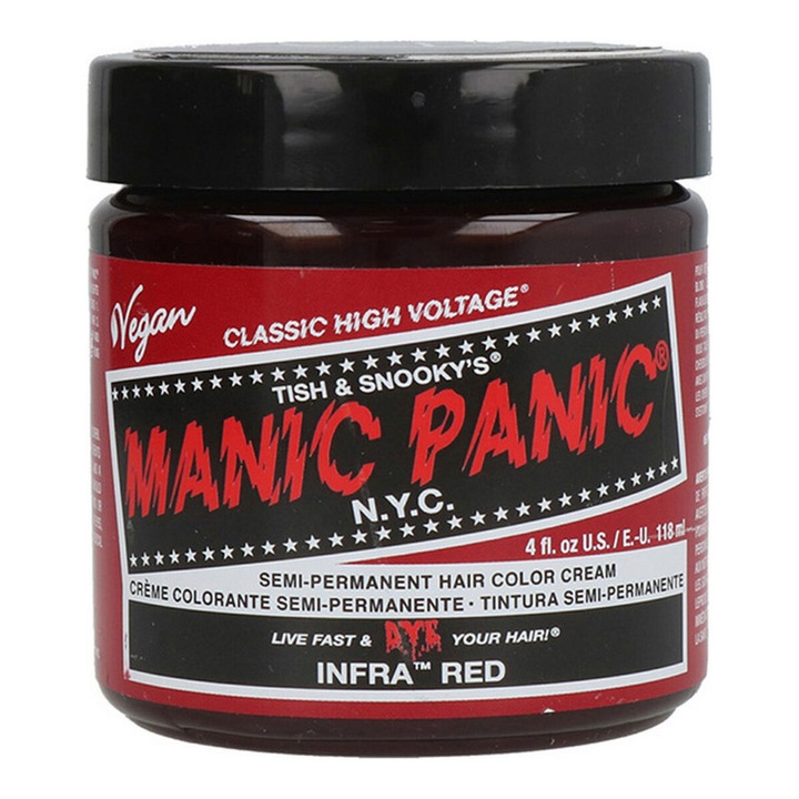Vopsea de par Manic Panic Classic, Infra Red, 118ml