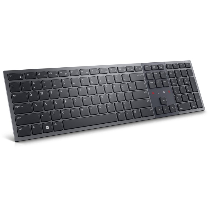 Клавиатура Dell KB900, подсветка, Bluetooth, сива, 3000 mAh